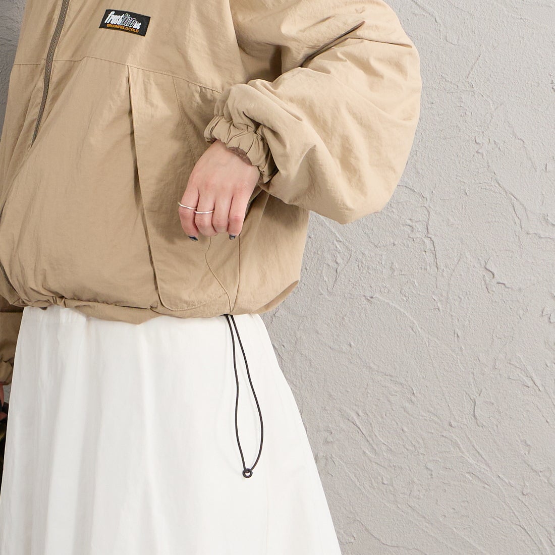 frostline [フロストライン] 別注 リバーシブルフードブルゾン [FL29-JK-IN6-JF] BEIGE