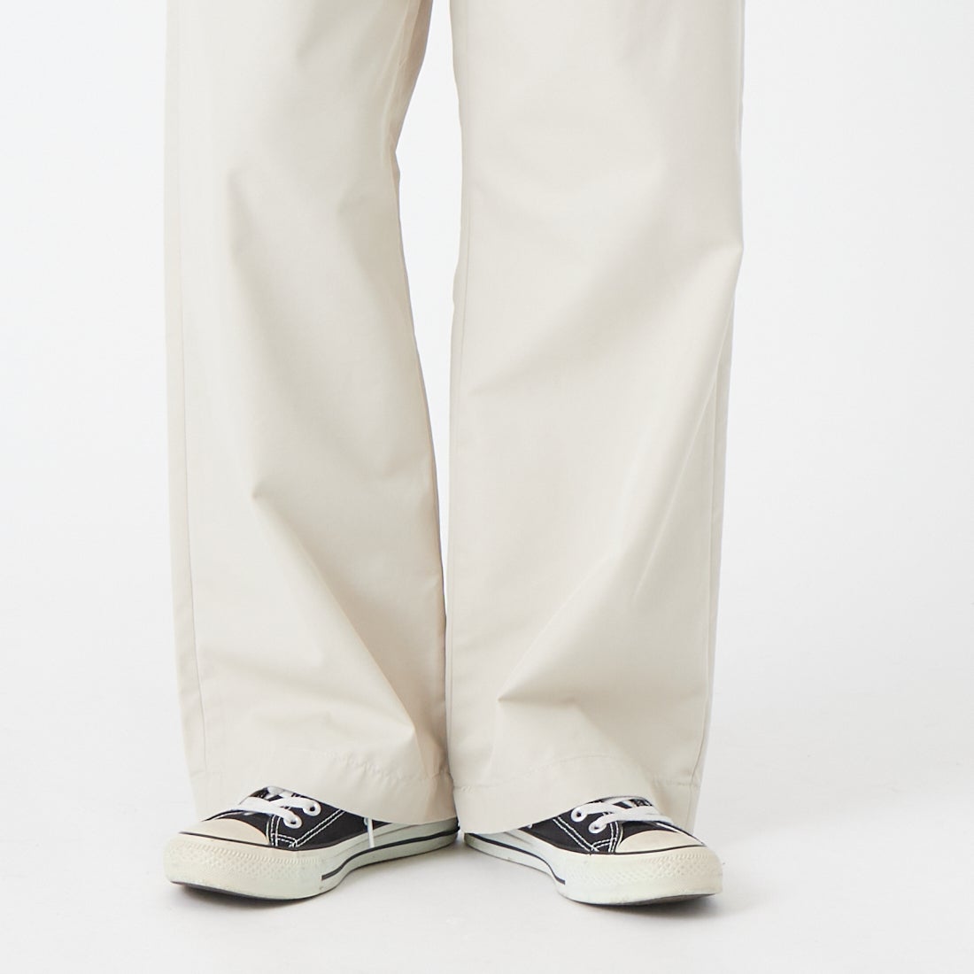 Jeans Factory Clothes [ジーンズファクトリークローズ] タックイージーチノパンツ [IN35-PT-6] ｷﾅﾘ &&モデル身長：162cm 着用サイズ：34&&