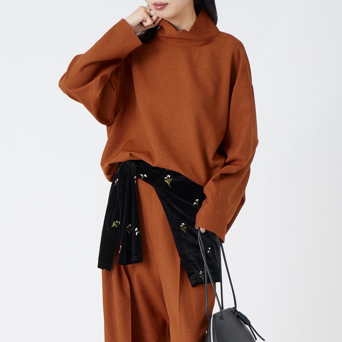 ﾌﾞﾘｯｸ&&モデル身長：162cm 着用サイズ：F&&