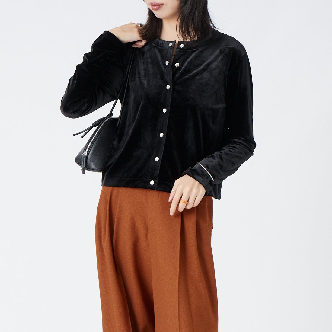 BLK&&モデル身長：162cm 着用サイズ：F&&