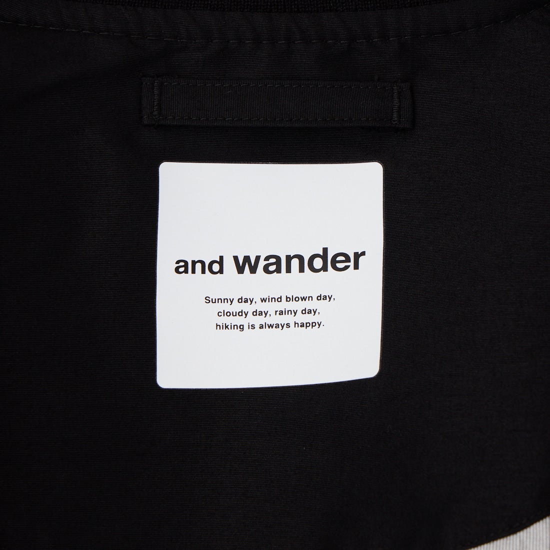 and wander [アンドワンダー] コーデュラフライトジャケット [5746281043] BLACK