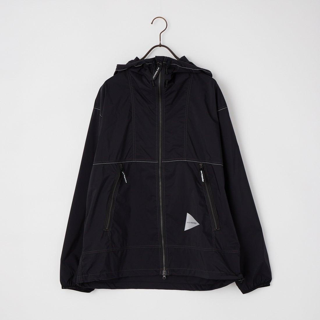 and wander [アンドワンダー] PERTEX ウィンドジャケット [5746921016] BLACK