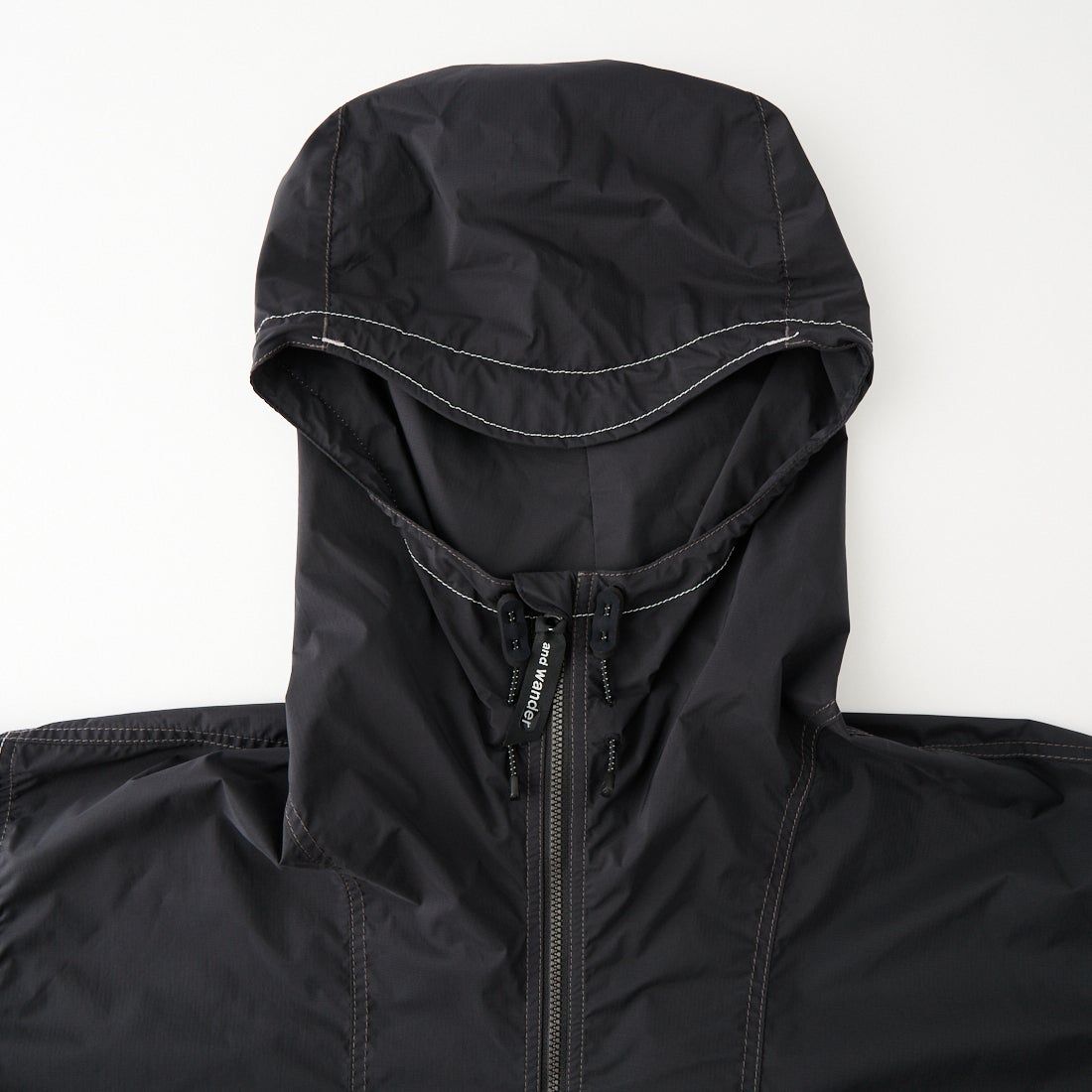 and wander [アンドワンダー] PERTEX ウィンドジャケット [5746921016] BLACK