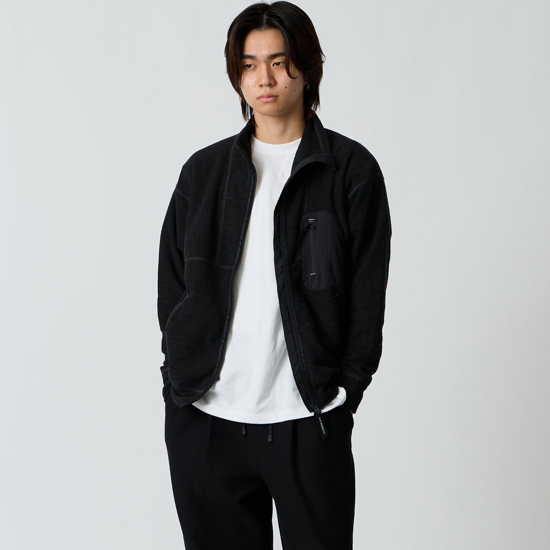 BLACK&&モデル身長：177cm 着用サイズ：M&&