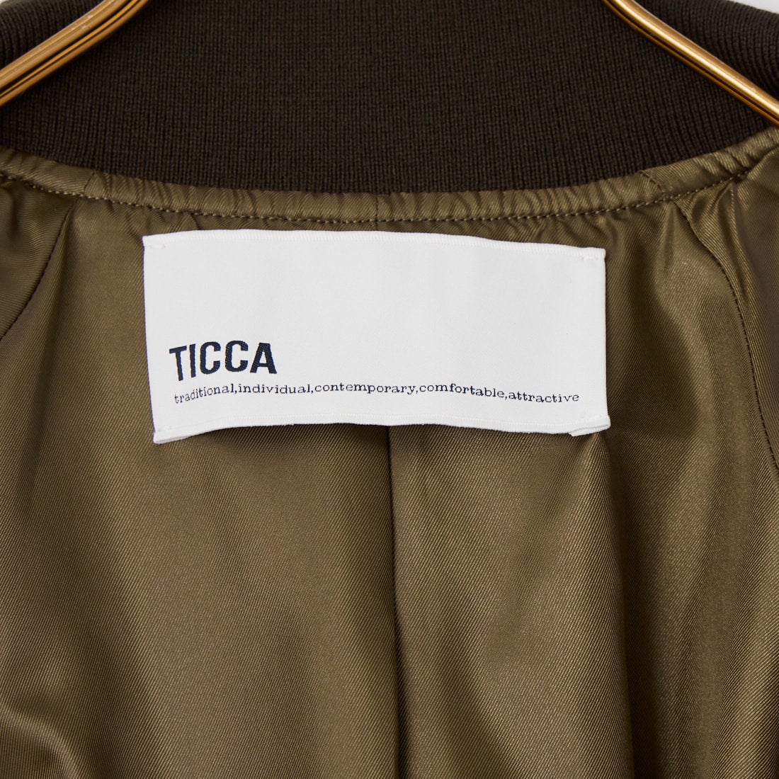 TICCA [ティッカ] ミドルMA-1ジャケット [TBFA-012] BROWN