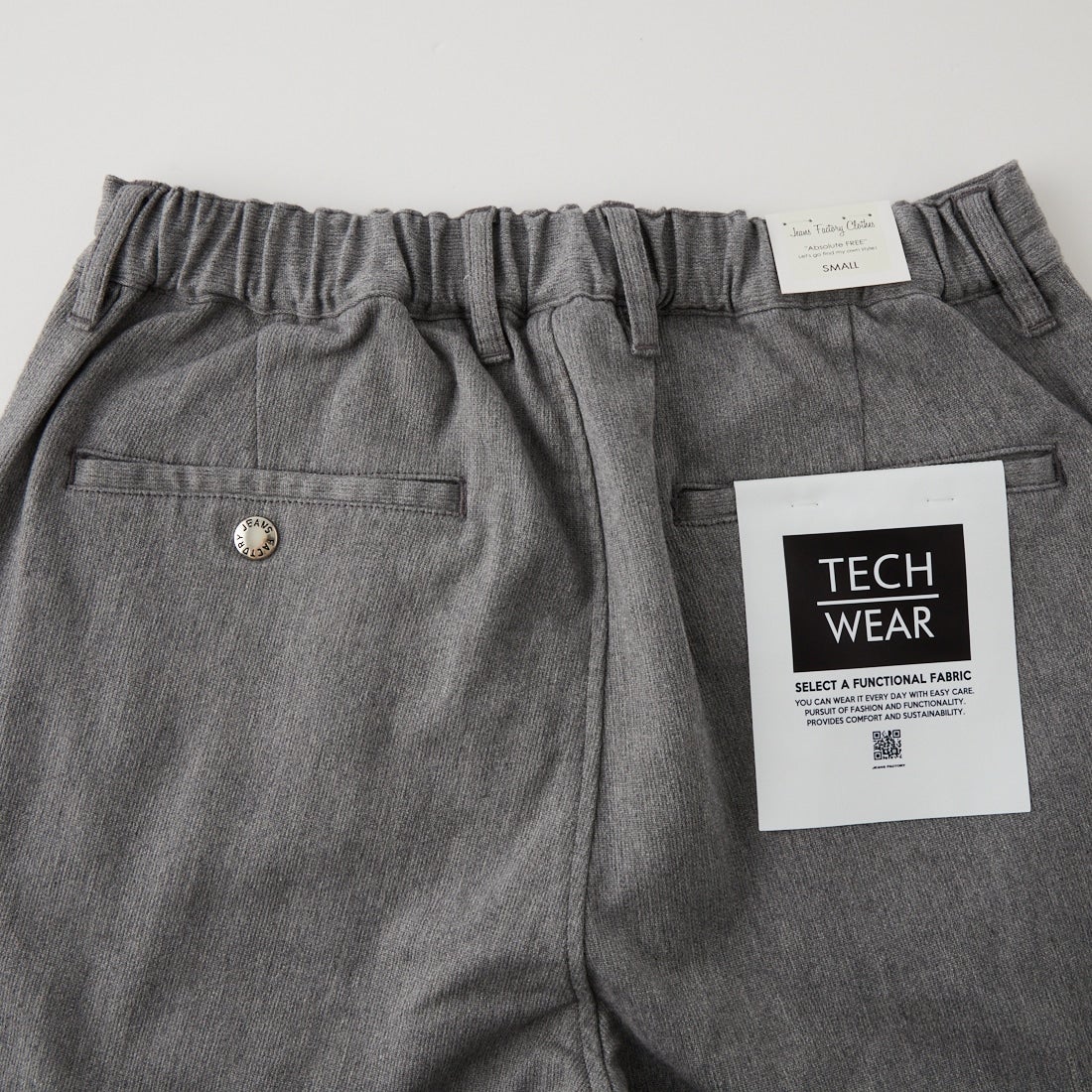 Jeans Factory Clothes [ジーンズファクトリークローズ] ソフトサーモコードストレッチ 1Pイージートラウザー [JFC-264-054] 64 GRY