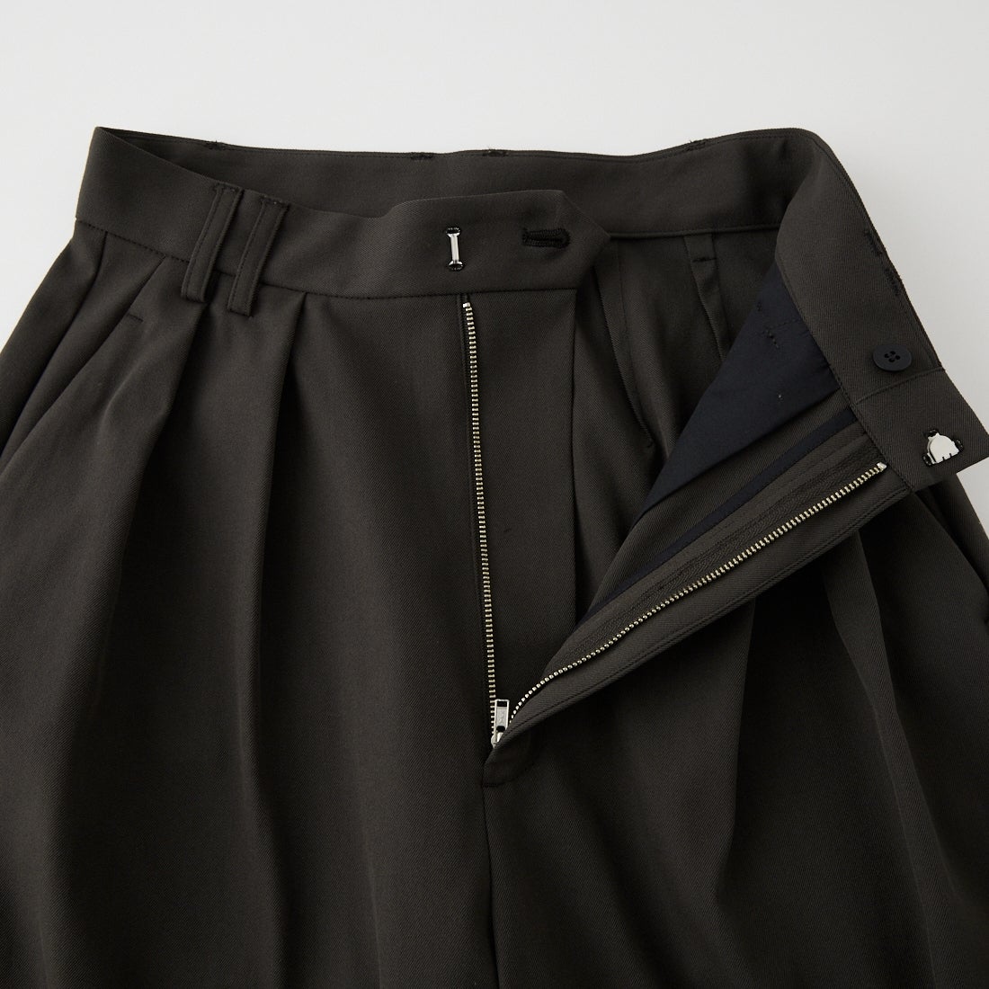 Jeans Factory Clothes [ジーンズファクトリークローズ] マルーデコットンチノクロス タックワイドパンツ [LWJF-01] 10 CHA