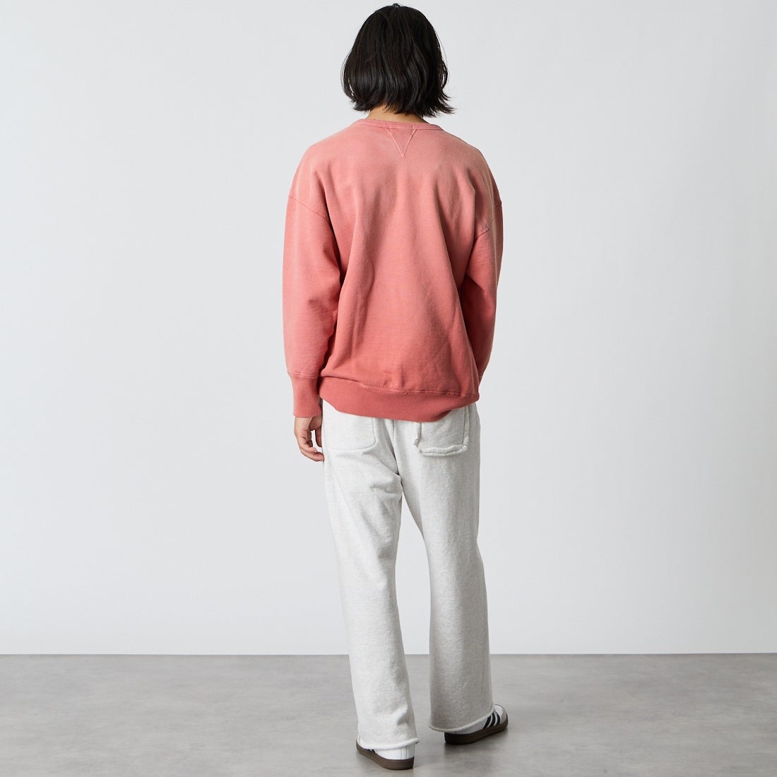 BOW WOW [バウワウ] ボートクラブ スウェットパンツ [BWU-BCSP] M.GRAY &&モデル身長：175cm 着用サイズ：M&&