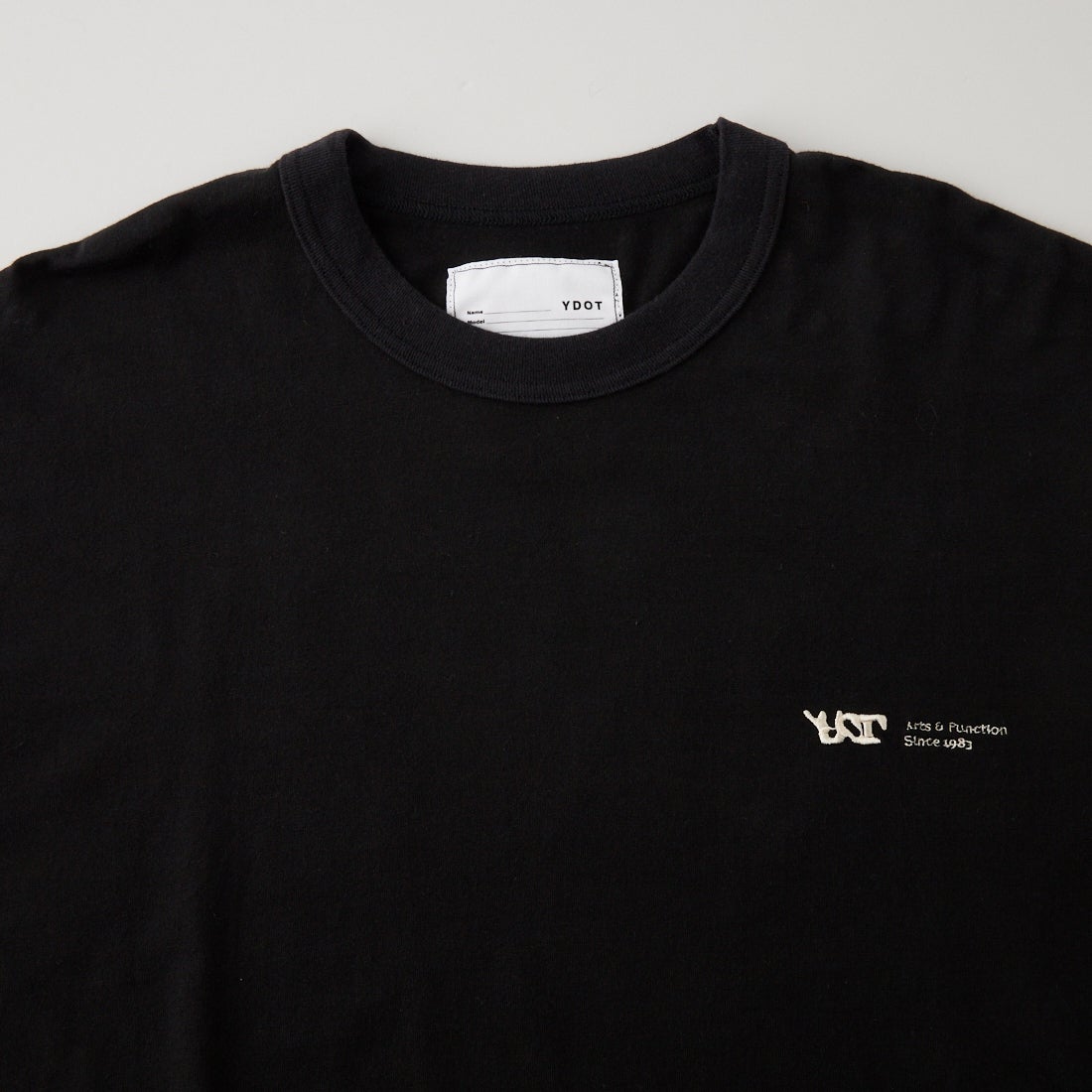YDOT [ワイドット] ASYM ロゴロングスリーブTシャツ [YU11803] BLACK