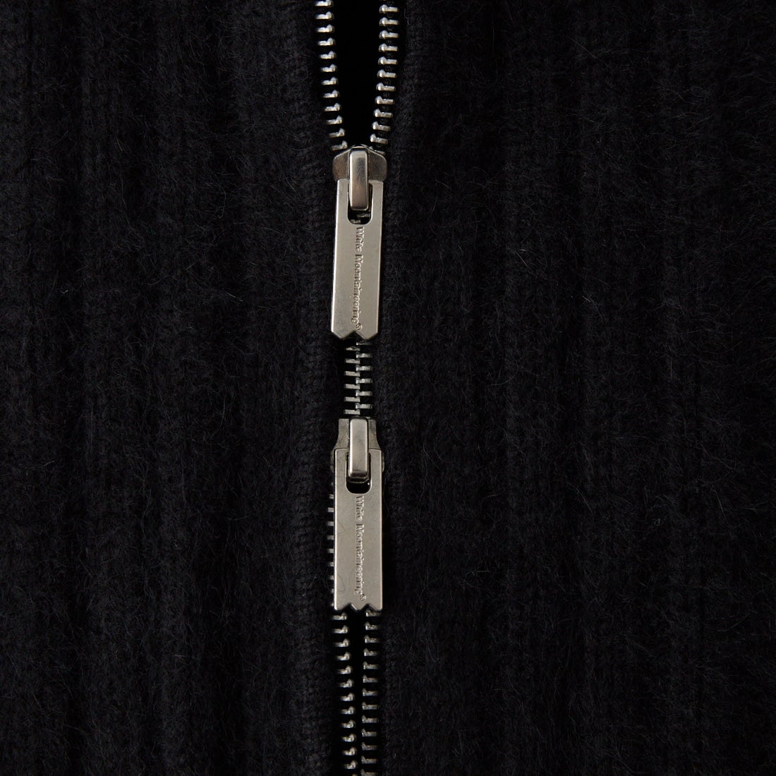 White Mountaineering [ホワイトマウンテニアリング] ラクーンドライバーズニットブルゾン [WM2673605] BLACK