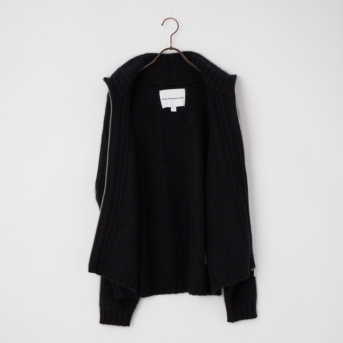 White Mountaineering [ホワイトマウンテニアリング] ラクーンドライバーズニットブルゾン [WM2673605] BLACK