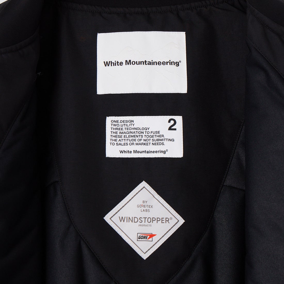 White Mountaineering [ホワイトマウンテニアリング] ウィンドストッパーラグランブルゾン [WM2673214] BLACK