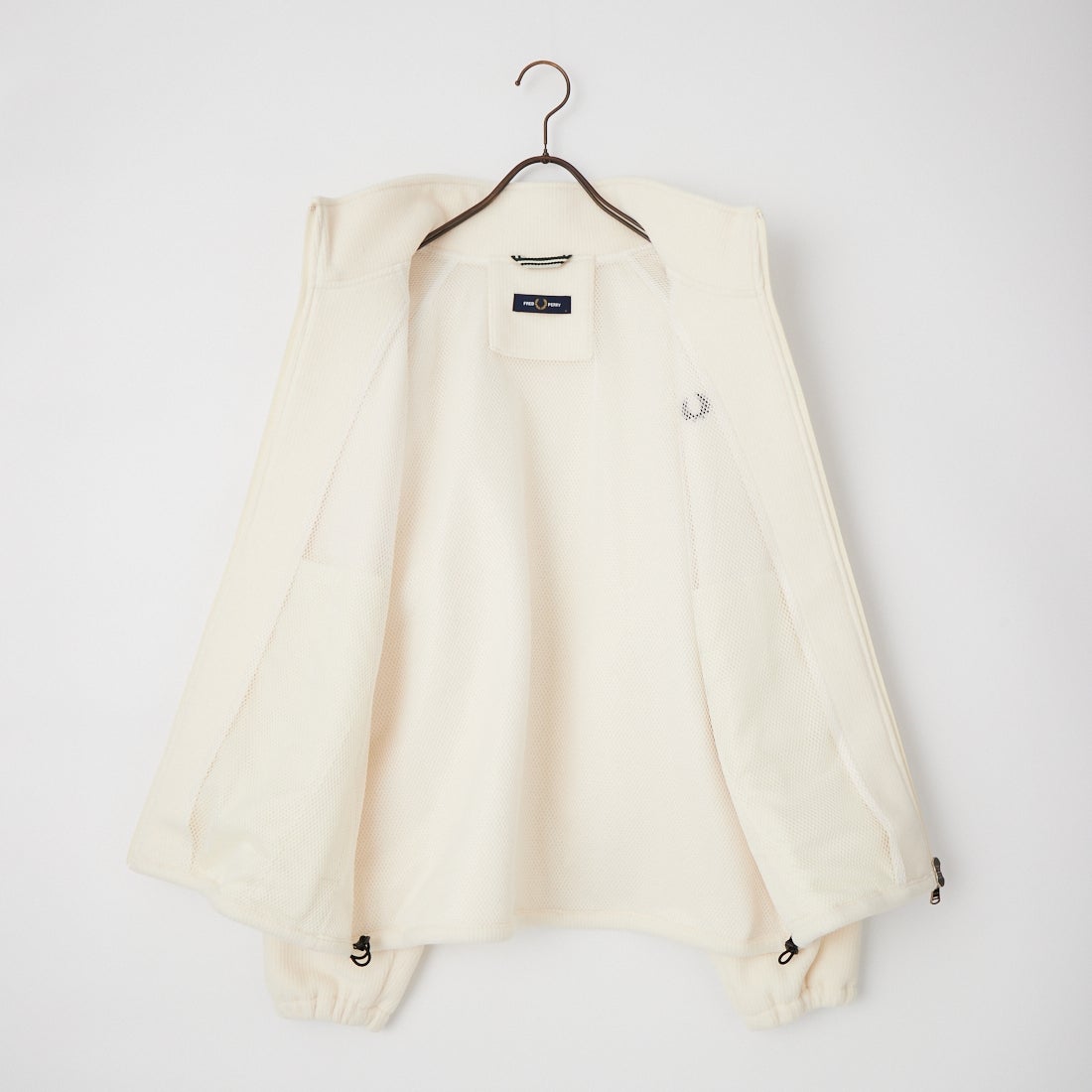 FRED PERRY [フレッドペリー] 別注 コード フリースジャケット [FPM-26A-005JF] ECRU/NIGHT