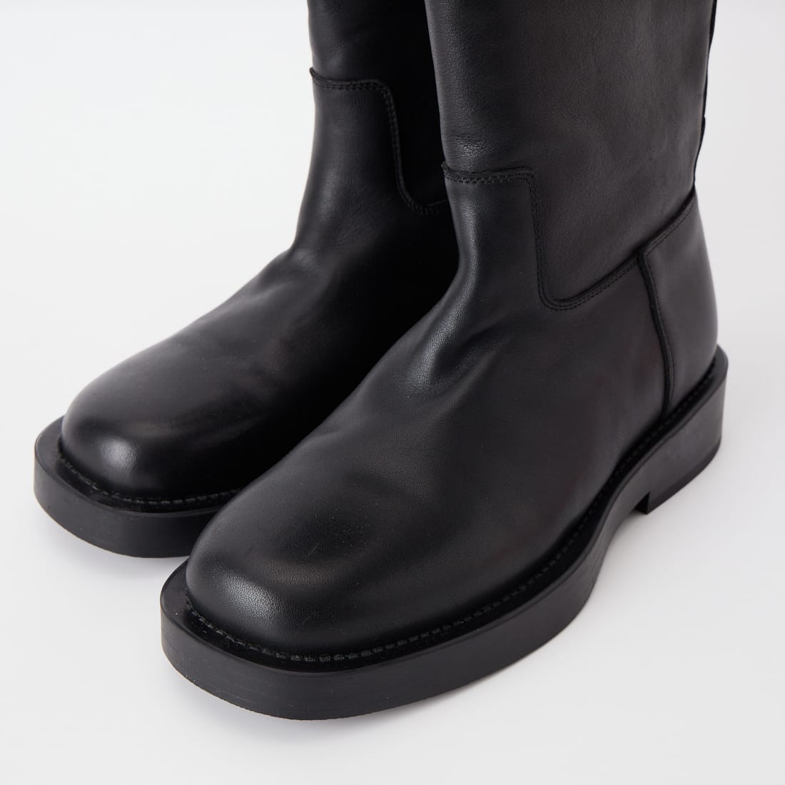 REMME [レメ] 別注 プラットフォーム レザーロングブーツ [ZH-26W020-JF] BLACK