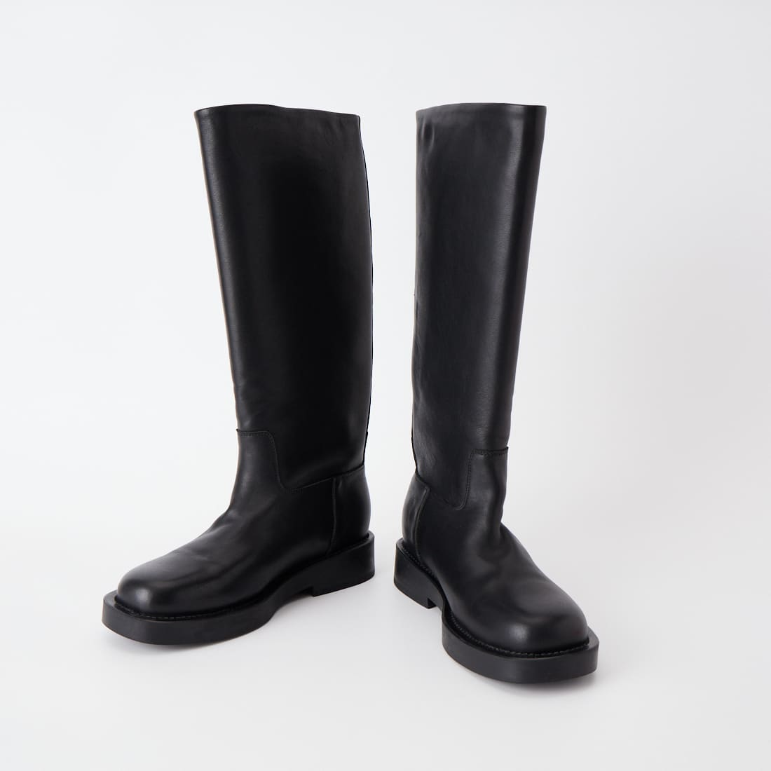 REMME [レメ] 別注 プラットフォーム レザーロングブーツ [ZH-26W020-JF] BLACK