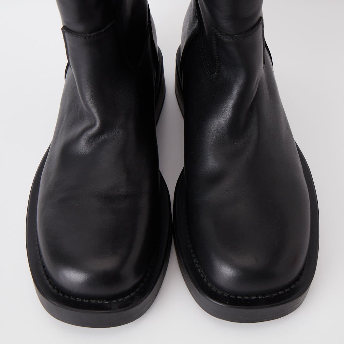 REMME [レメ] 別注 プラットフォーム レザーロングブーツ [ZH-26W020-JF] BLACK