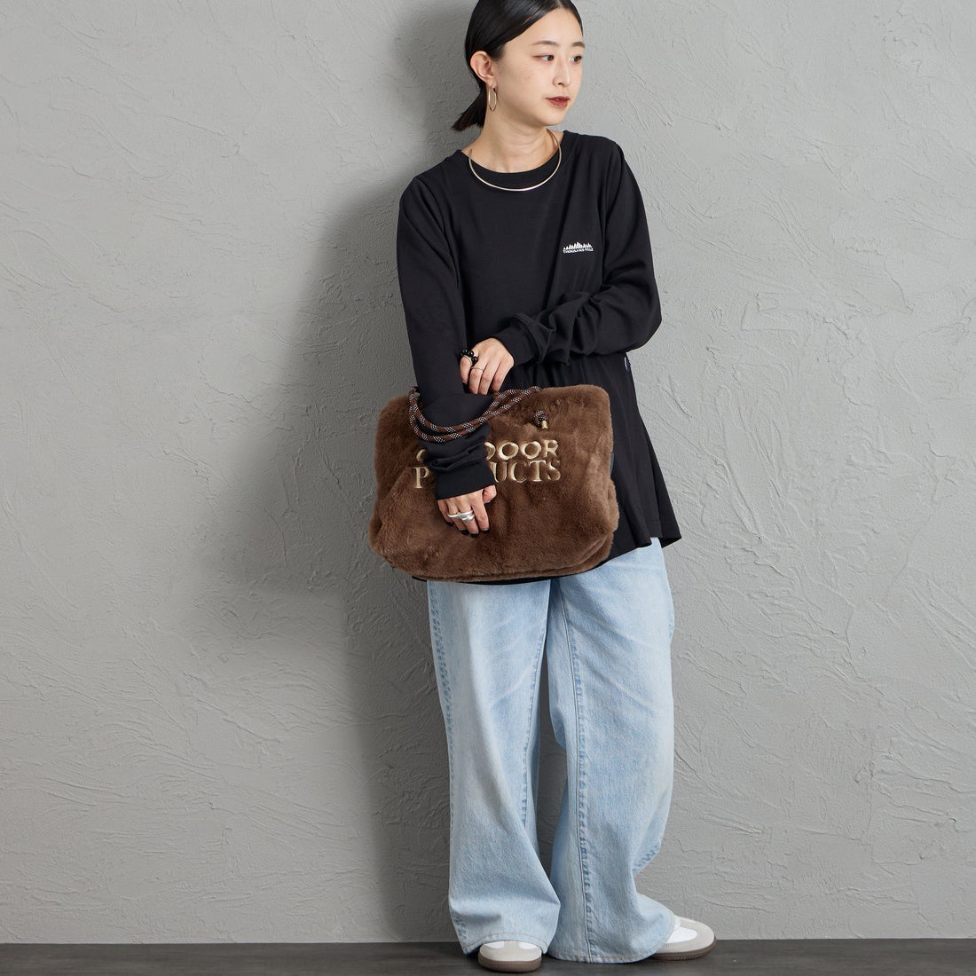 OUTDOOR PRODUCTS [アウトドアプロダクツ] シャーリングショルダーバッグ [BR-OUT-26AW16] BROWN