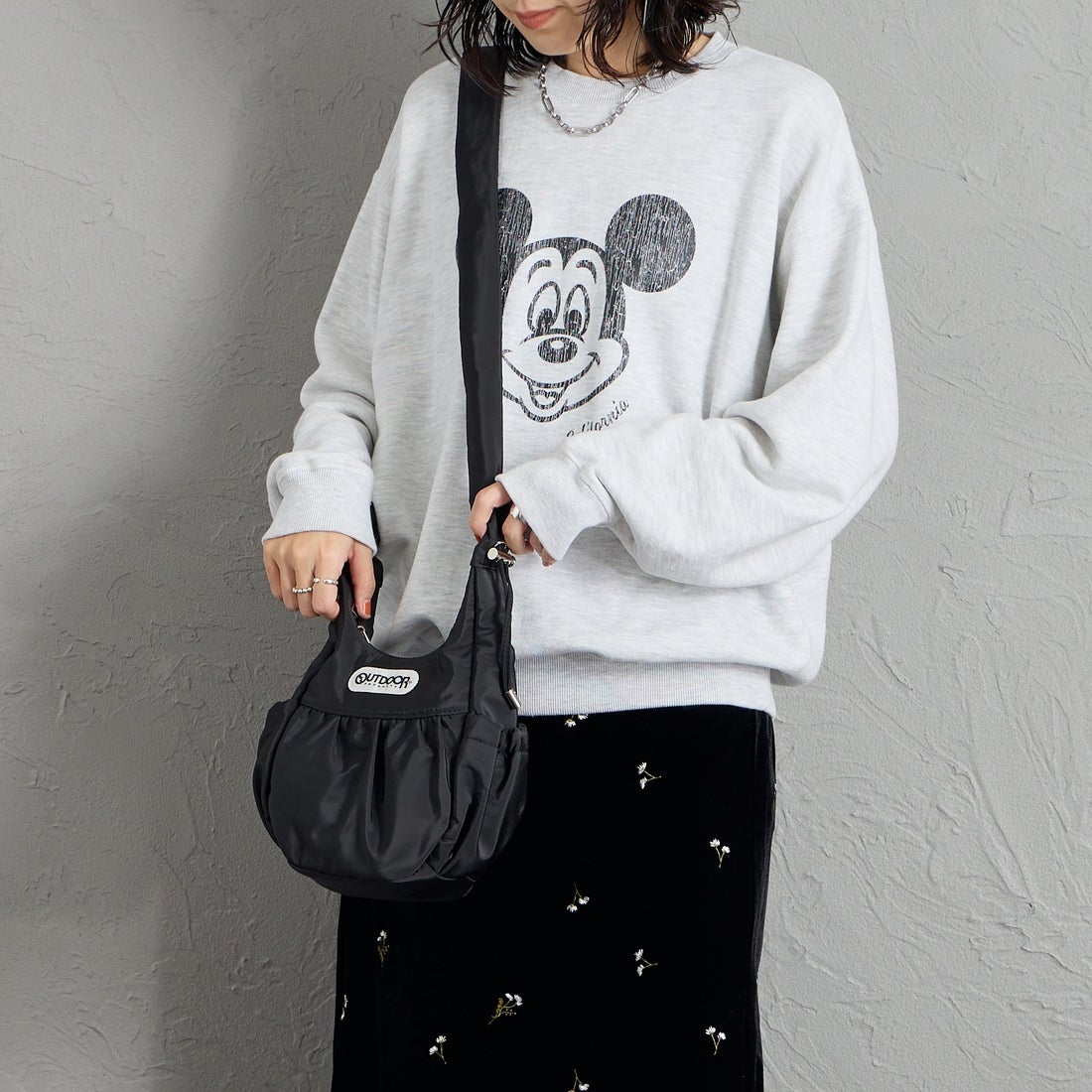 OUTDOOR PRODUCTS [アウトドアプロダクツ] エッグショルダーバッグ [BR-OUT-26AW13] BLACK