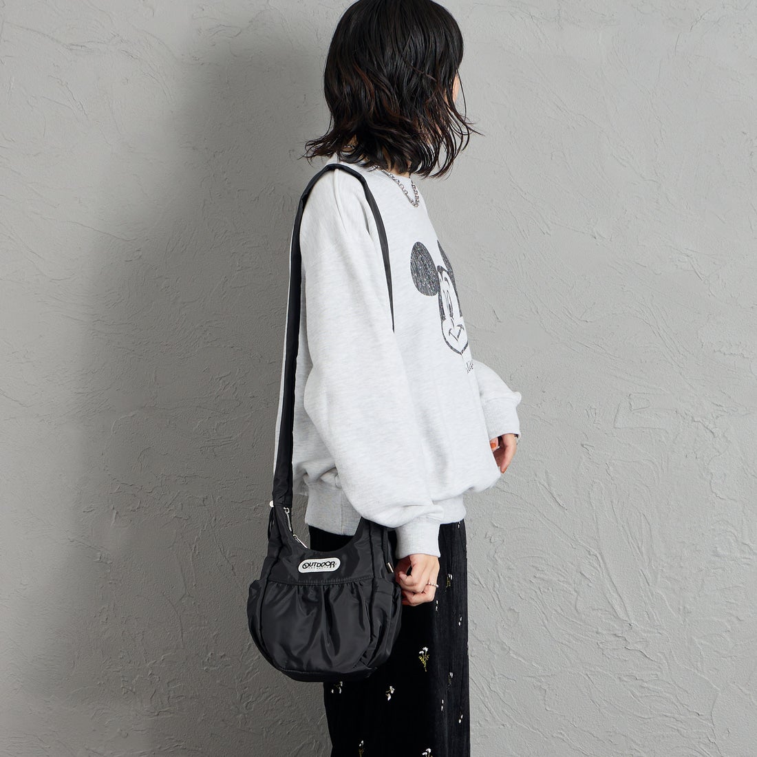 OUTDOOR PRODUCTS [アウトドアプロダクツ] エッグショルダーバッグ [BR-OUT-26AW13] BLACK