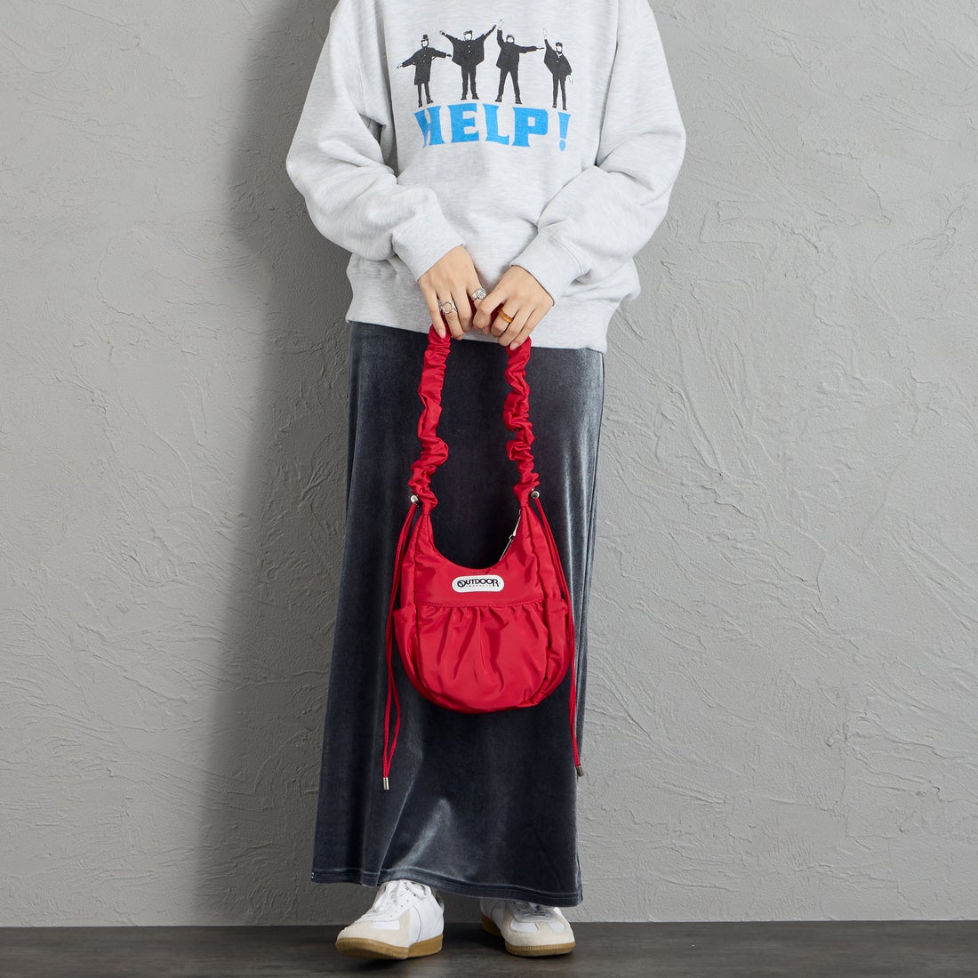 OUTDOOR PRODUCTS [アウトドアプロダクツ] エッグショルダーバッグ [BR-OUT-26AW13] RED