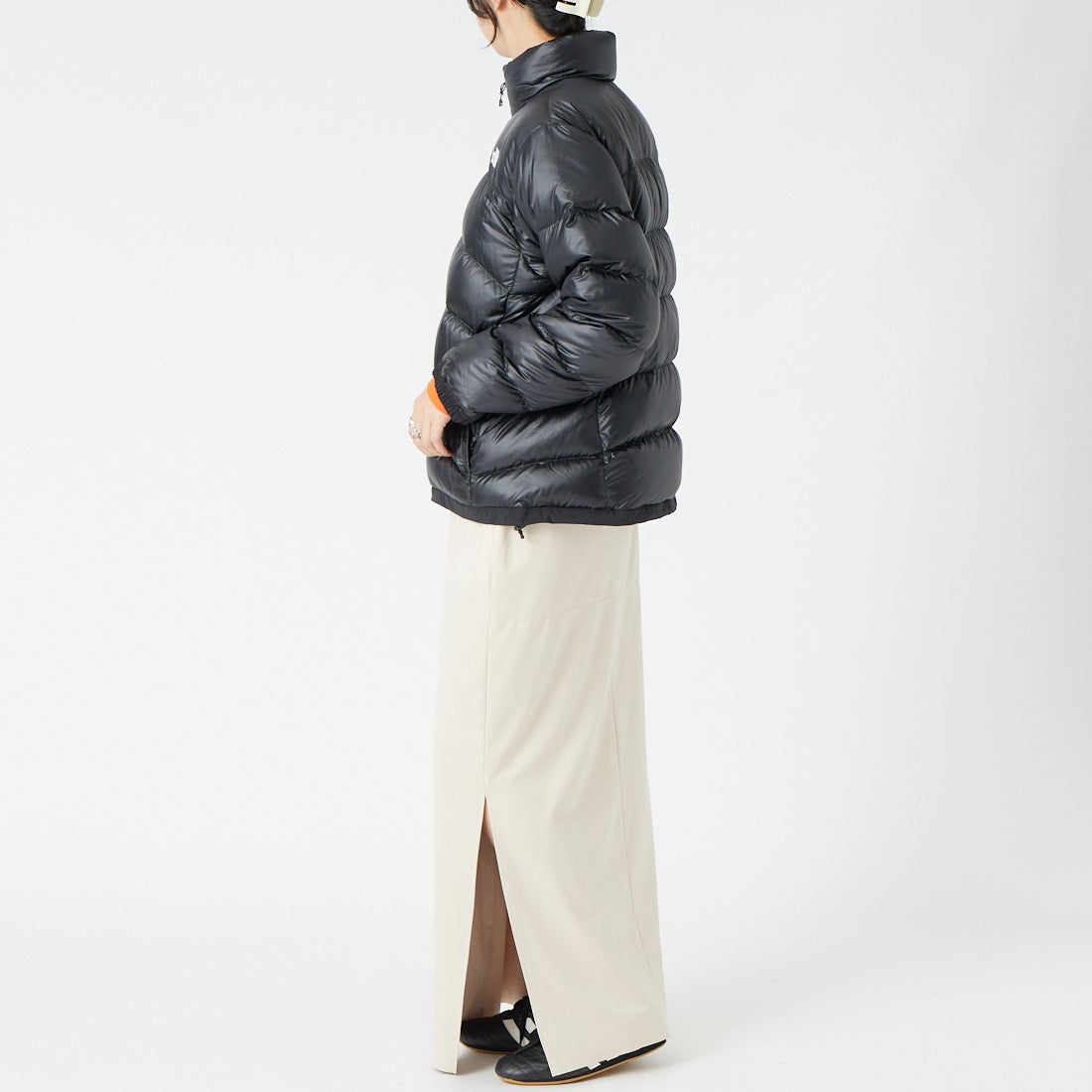 THE NORTH FACE [ザ ノースフェイス] ジップインジップアコンカグアジャケット [NDW92451] K &&モデル身長：162cm 着用サイズ：L&&