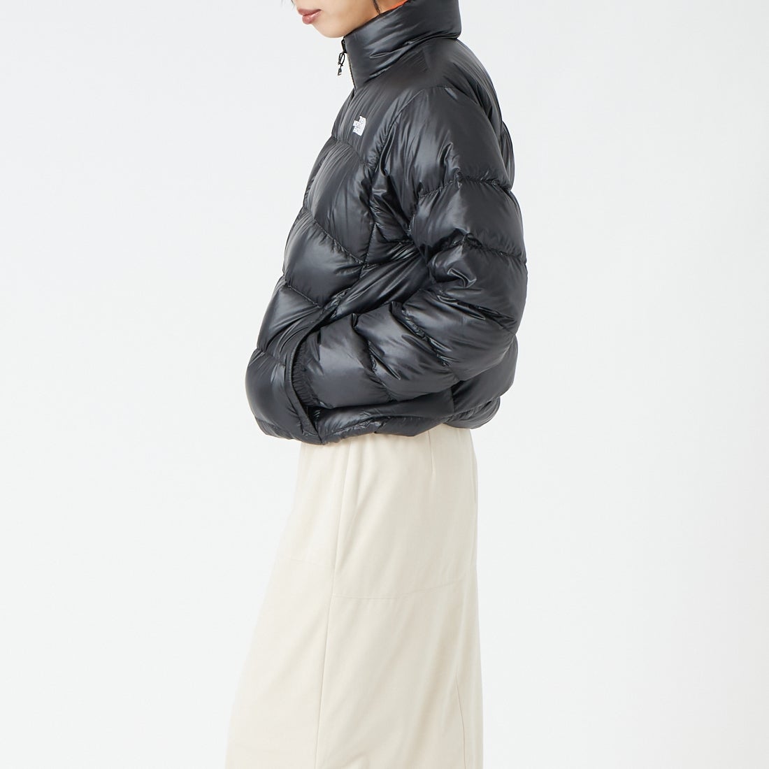 THE NORTH FACE [ザ ノースフェイス] ジップインジップアコンカグアジャケット [NDW92451] K &&モデル身長：162cm 着用サイズ：L&&