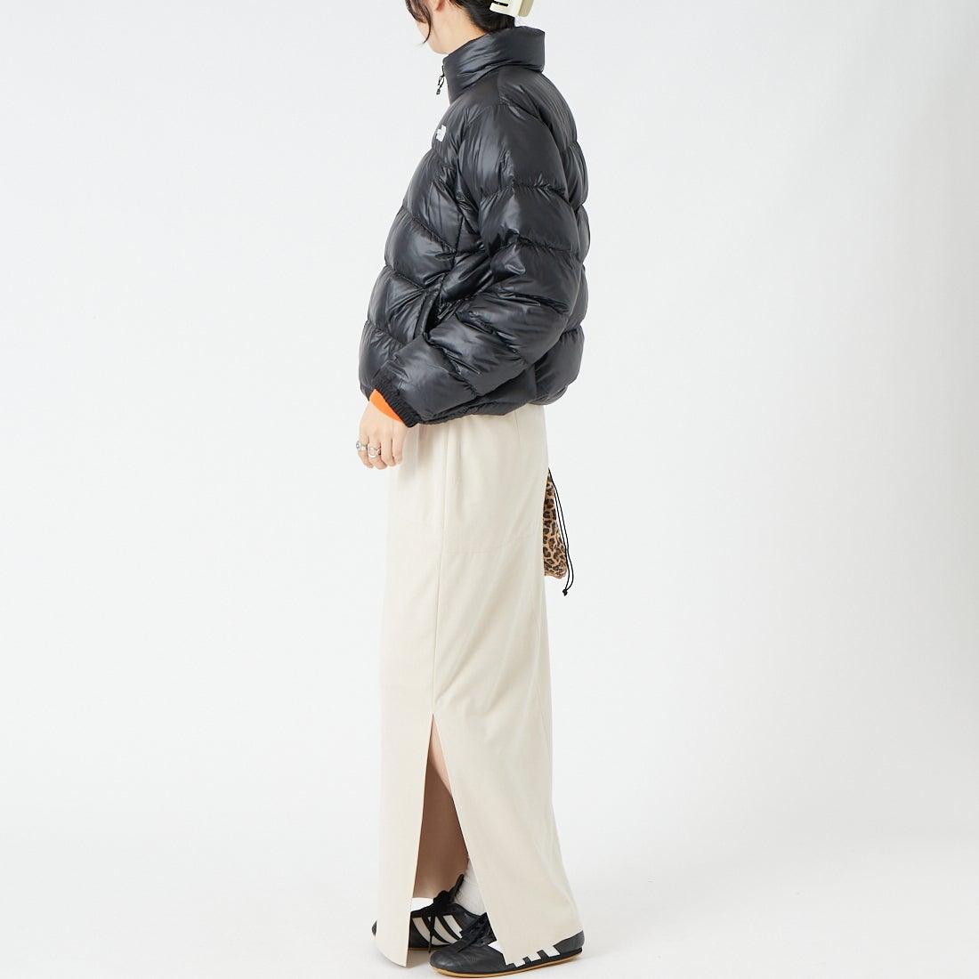 THE NORTH FACE [ザ ノースフェイス] ジップインジップアコンカグアジャケット [NDW92451] K &&モデル身長：162cm 着用サイズ：L&&