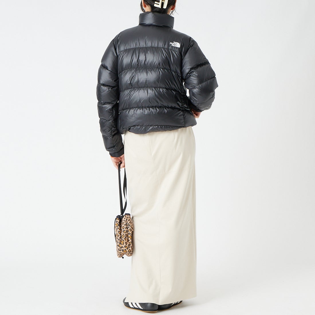 THE NORTH FACE [ザ ノースフェイス] ジップインジップアコンカグアジャケット [NDW92451] K &&モデル身長：162cm 着用サイズ：L&&
