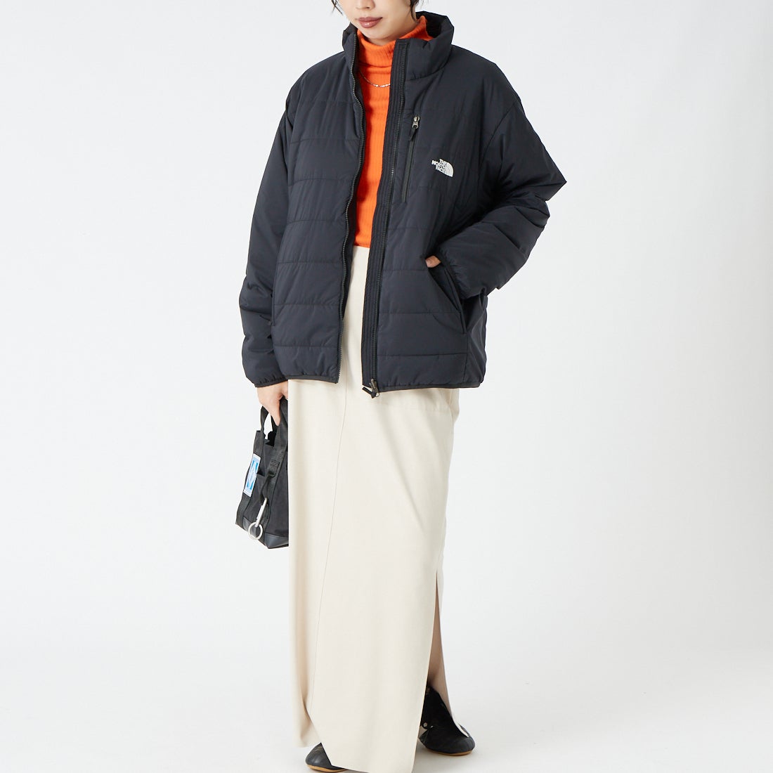 THE NORTH FACE [ザ ノースフェイス] ライトライダージャケット [NY82554] K &&モデル身長：162cm 着用サイズ：S&&