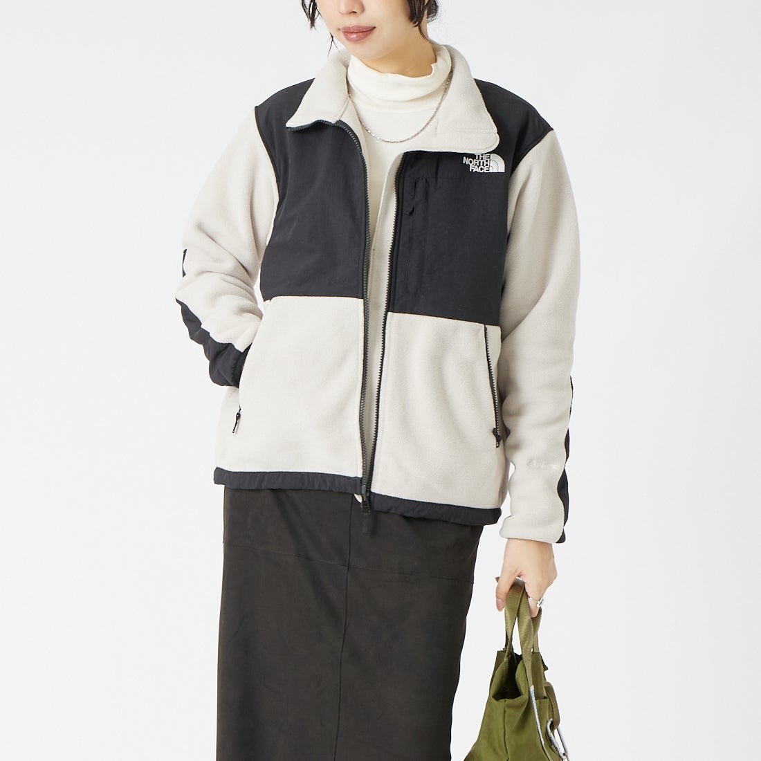 THE NORTH FACE [ザ ノースフェイス] デナリジャケット [NAW62650] FK &&モデル身長：162cm 着用サイズ：M&&
