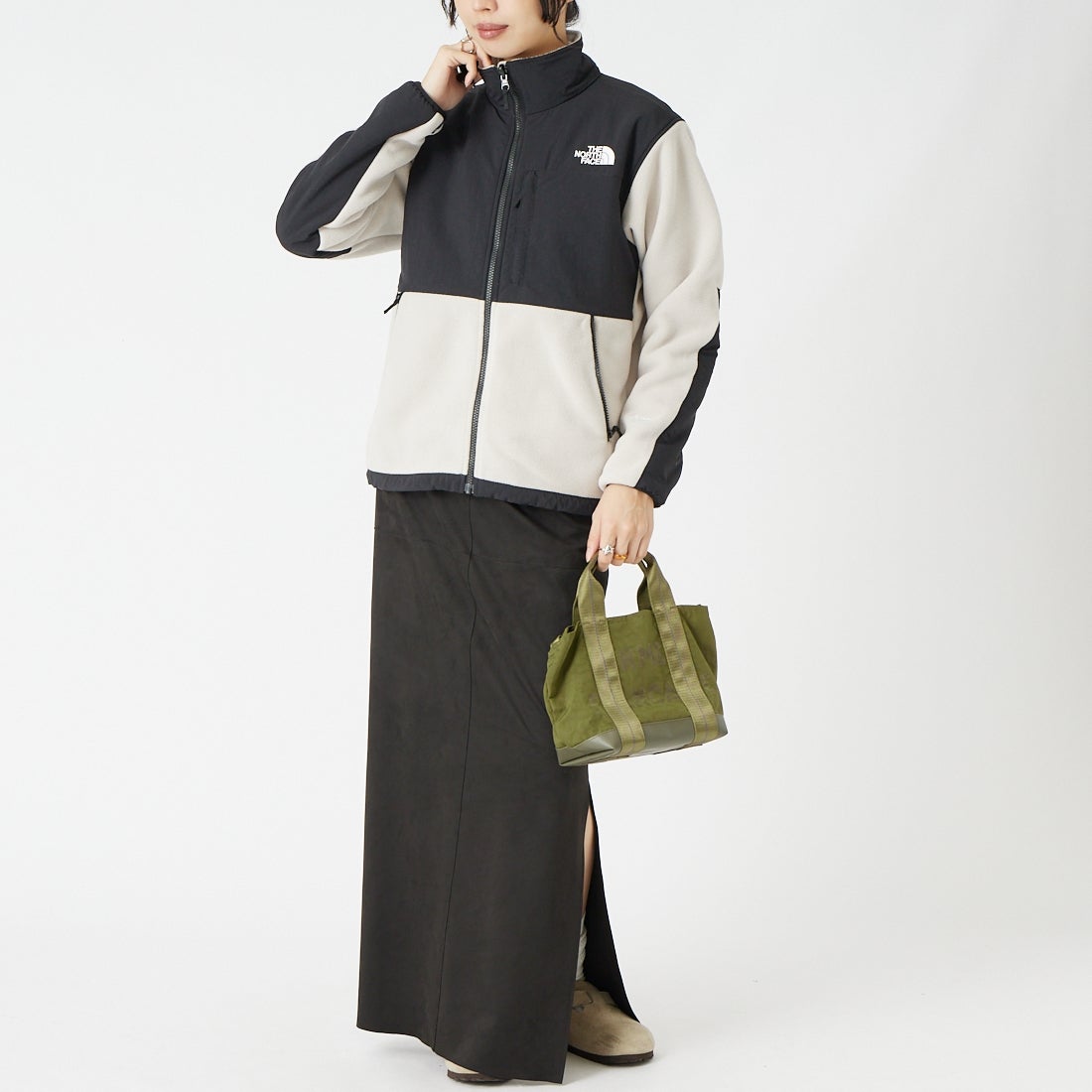 THE NORTH FACE [ザ ノースフェイス] デナリジャケット [NAW62650] FK &&モデル身長：162cm 着用サイズ：M&&