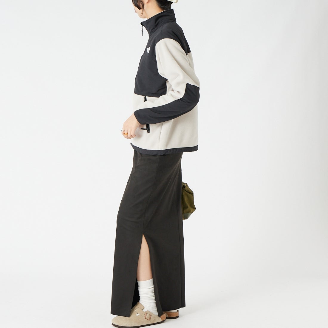 THE NORTH FACE [ザ ノースフェイス] デナリジャケット [NAW62650] FK &&モデル身長：162cm 着用サイズ：M&&