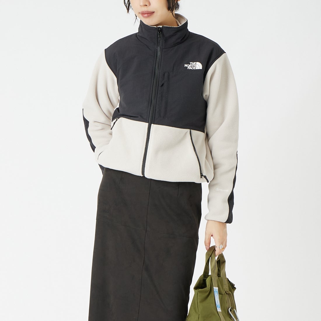 THE NORTH FACE [ザ ノースフェイス] デナリジャケット [NAW62650] FK &&モデル身長：162cm 着用サイズ：M&&
