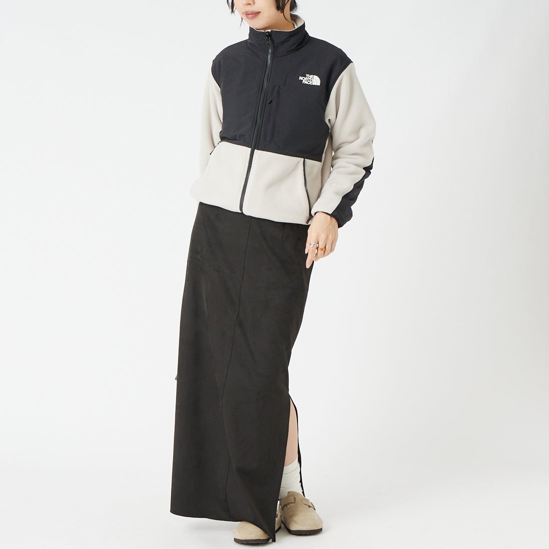 THE NORTH FACE [ザ ノースフェイス] デナリジャケット [NAW62650] FK &&モデル身長：162cm 着用サイズ：M&&