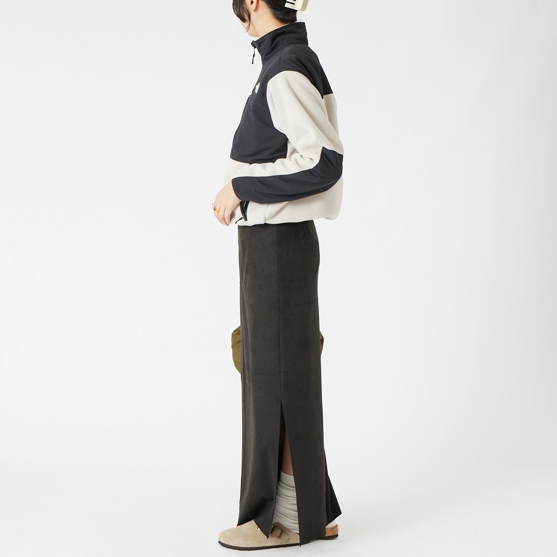 THE NORTH FACE [ザ ノースフェイス] デナリジャケット [NAW62650] FK &&モデル身長：162cm 着用サイズ：M&&
