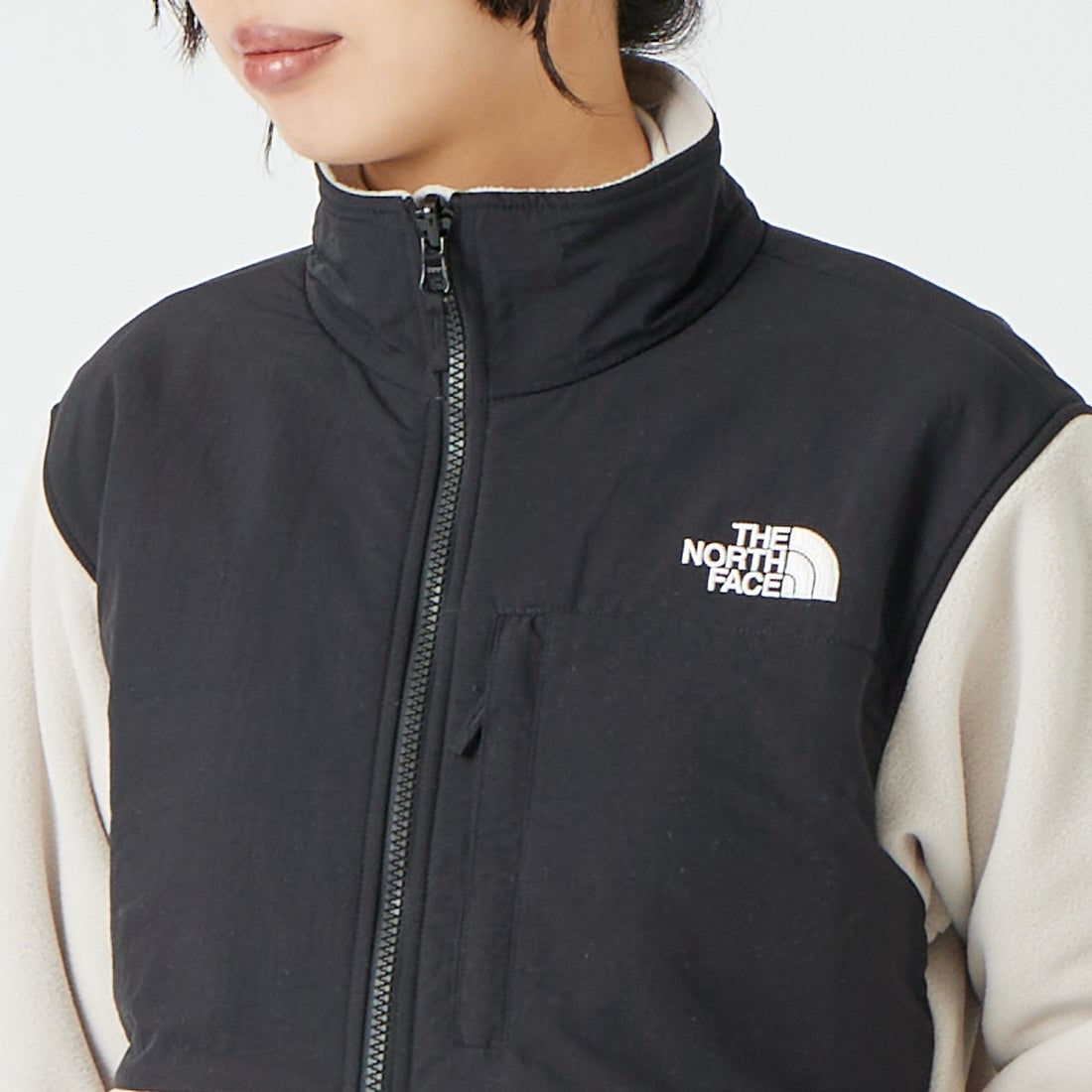 THE NORTH FACE [ザ ノースフェイス] デナリジャケット [NAW62650] FK &&モデル身長：162cm 着用サイズ：M&&