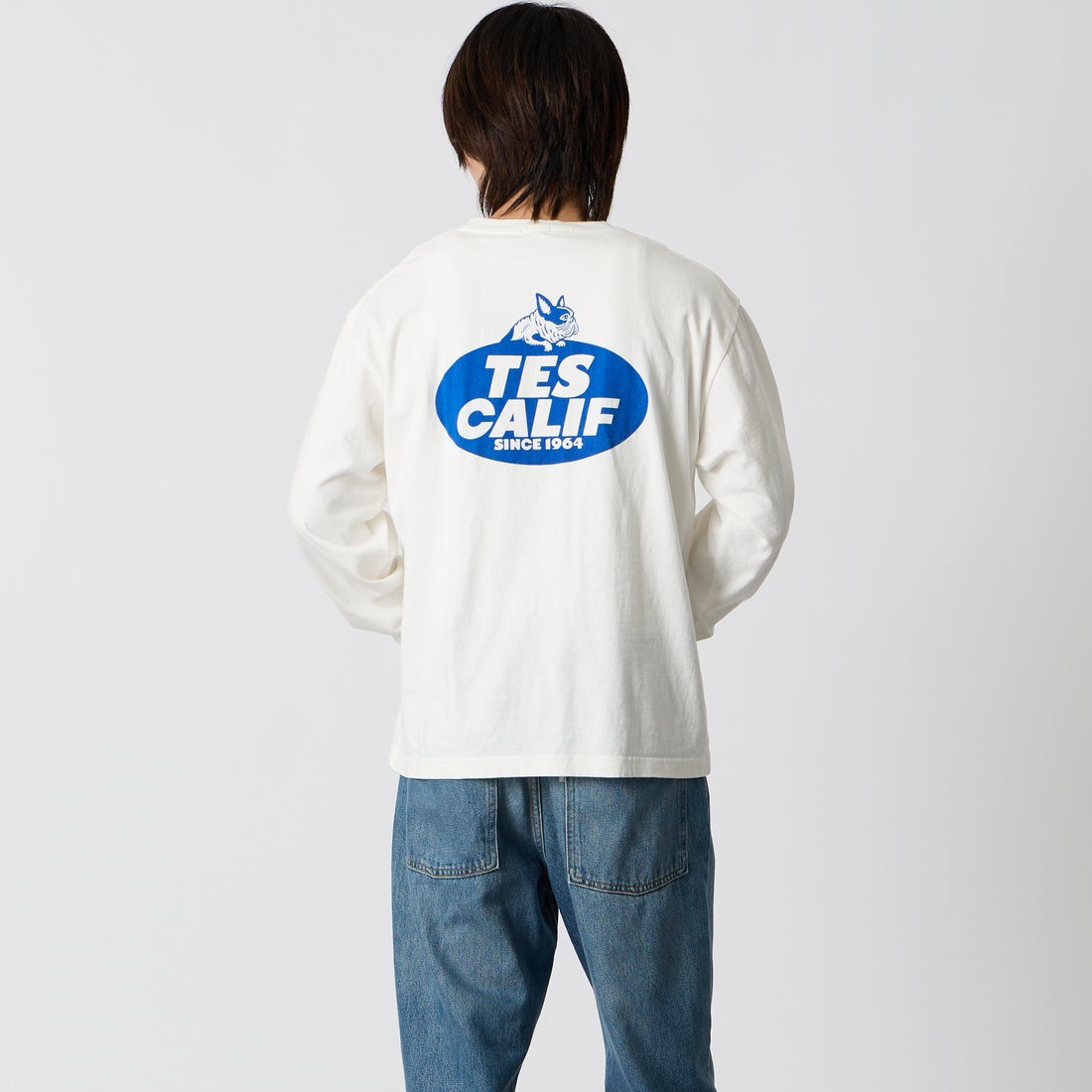 07 WHITE&&モデル身長：175cm 着用サイズ：M&&