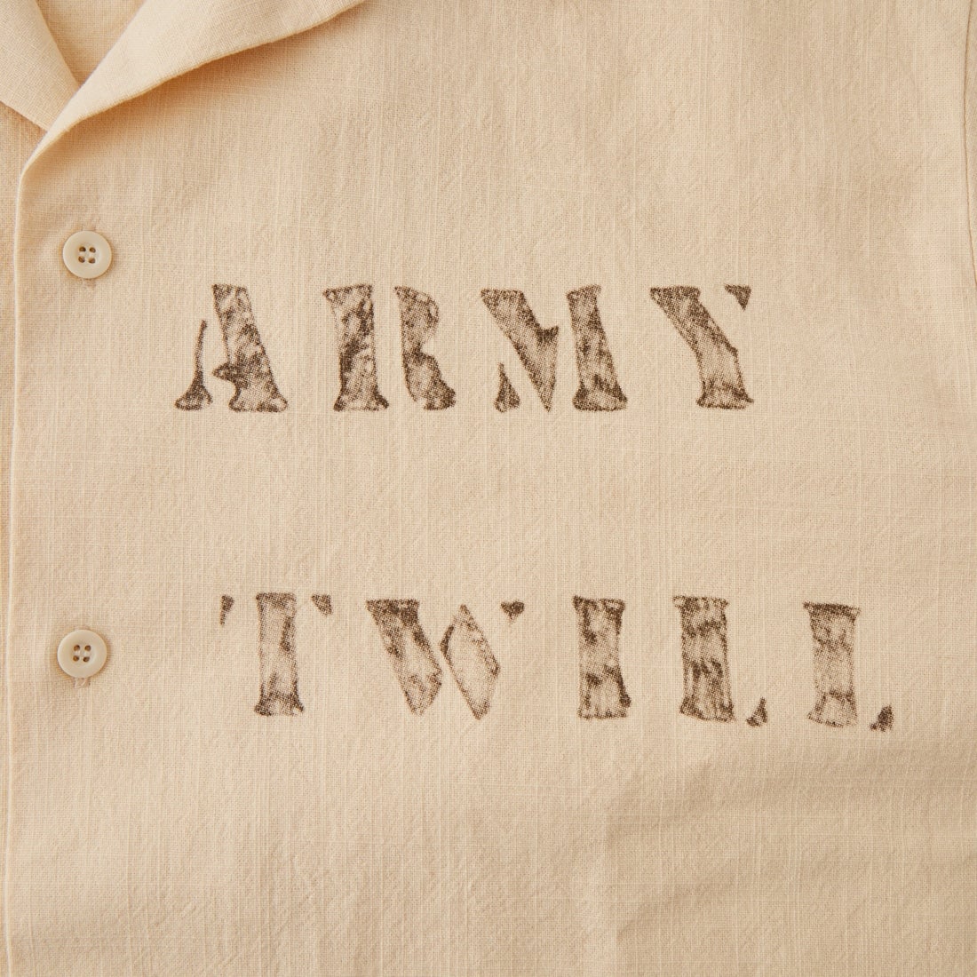 ARMY TWILL SANFORIZED [アーミーツイル サンフォライズド] プリントユーティリティシャツ [AM-2657002] ECRU