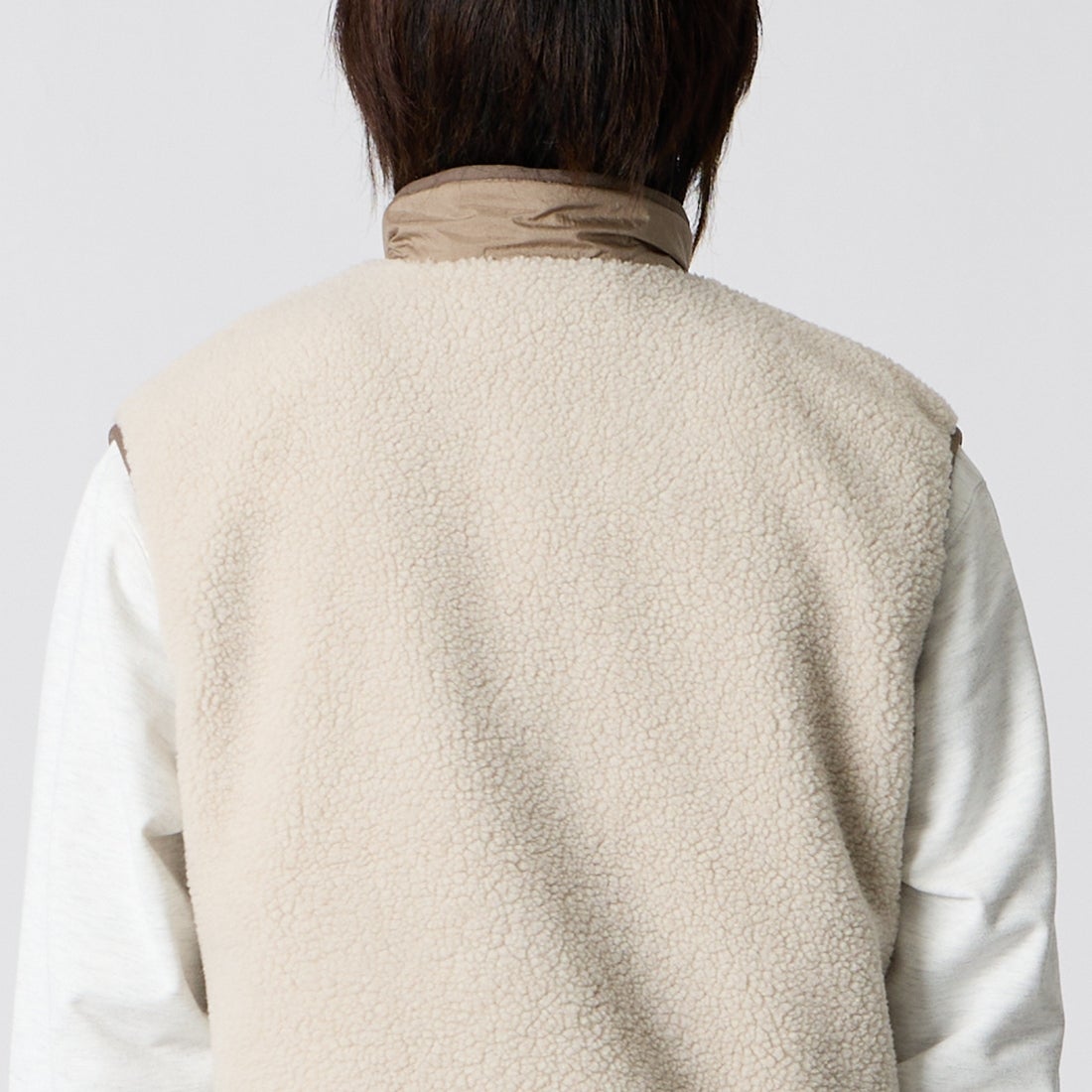 THE NORTH FACE [ザ ノースフェイス] リバーシブルエクストリームパイルフリースベスト [NP72537] FM &&モデル身長：177cm 着用サイズ：M&&