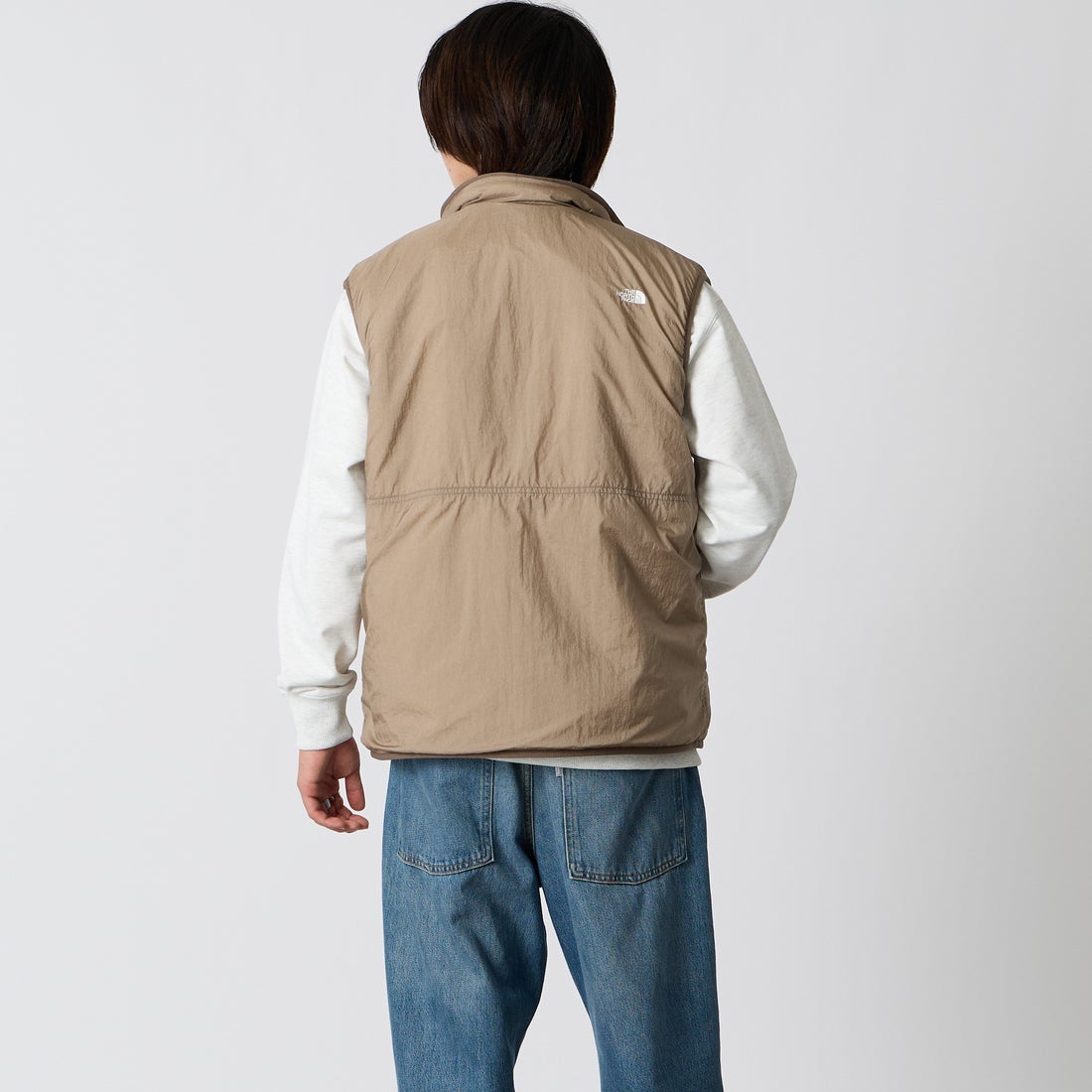THE NORTH FACE [ザ ノースフェイス] リバーシブルエクストリームパイルフリースベスト [NP72537] FM &&モデル身長：177cm 着用サイズ：M&&
