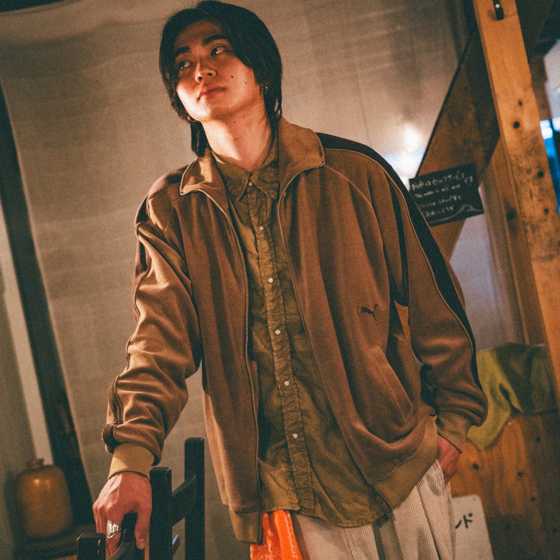 74 SOFT TA&&モデル身長：177cm 着用サイズ：L&&