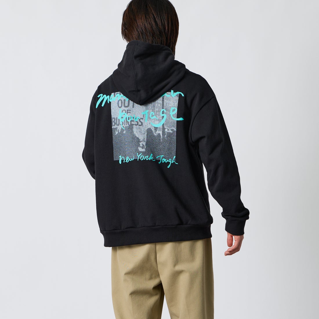 BLACK&&モデル身長：177cm 着用サイズ：L&&