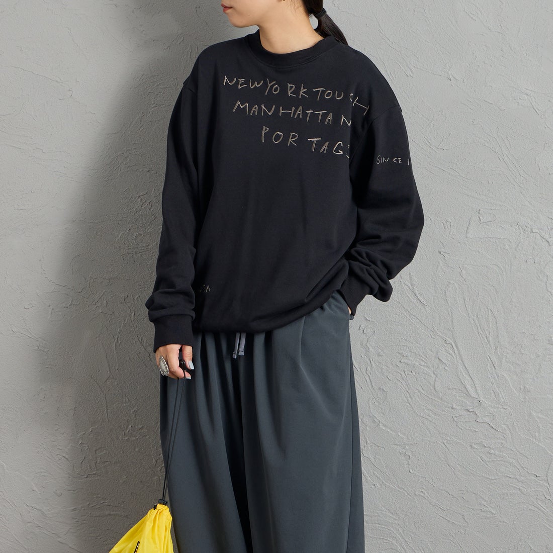 BLACK&&モデル身長：156cm 着用サイズ：S&&