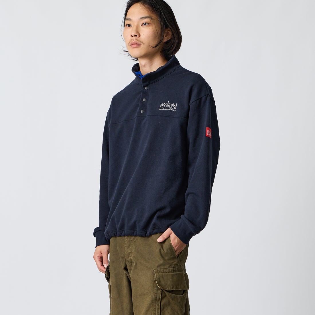 NAVY&&モデル身長：175cm 着用サイズ：L&&