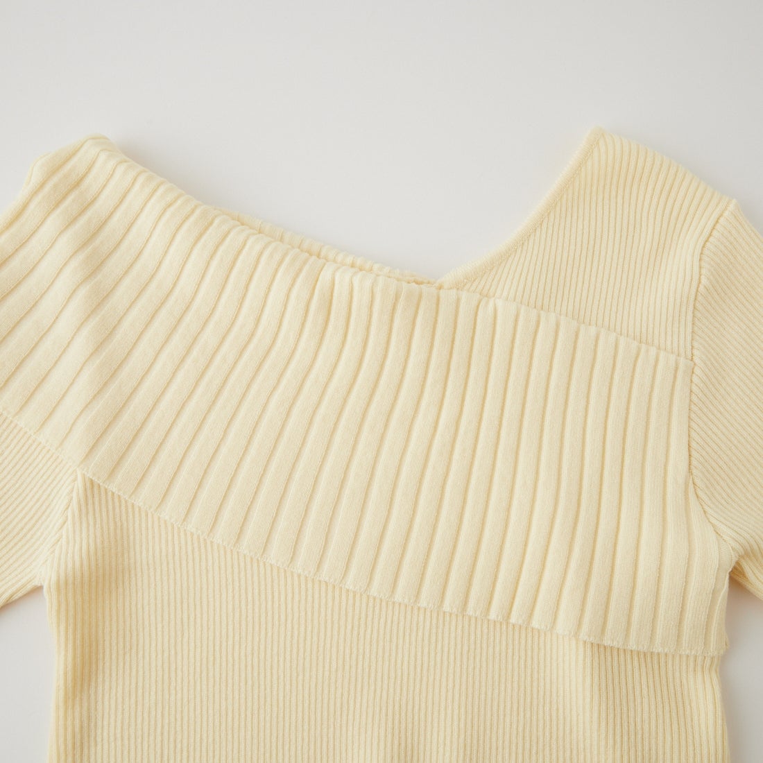nenom [ネノム] 2WAY アシンメトリーリブニットプルオーバー [NE26331008] 21 IVORY