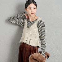 22 BEIGE&&モデル身長：150cm 着用サイズ：F&&