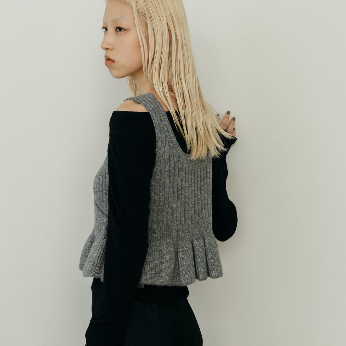 nenom [ネノム] 2WAY ペプラムカシュクールビスチェ [NE26331006] 07 GRAY