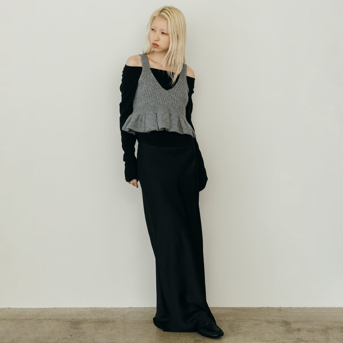 nenom [ネノム] 2WAY ペプラムカシュクールビスチェ [NE26331006] 07 GRAY