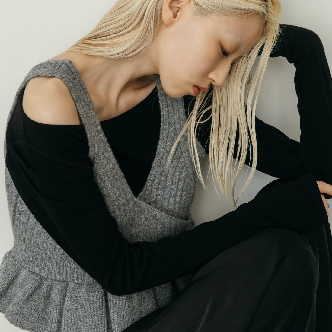 nenom [ネノム] 2WAY ペプラムカシュクールビスチェ [NE26331006] 07 GRAY
