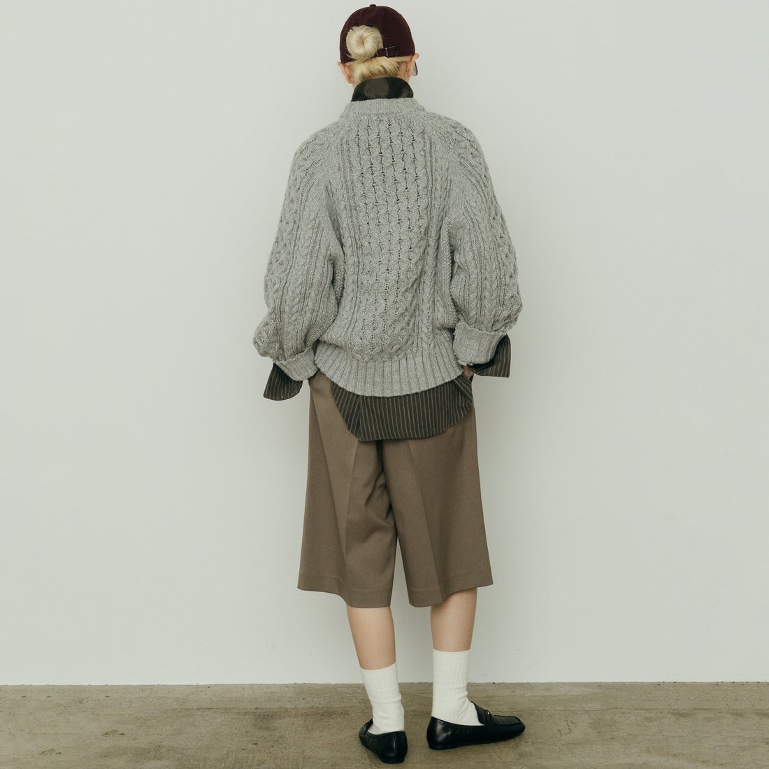 予約商品】nenom [ネノム] ケーブルニットプルオーバー [NE26331016